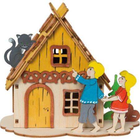 Bastelset Spardose Hänsel & Gretel - 12 cm