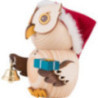 Mini-Eule Weihnachtsmann - 7 cm