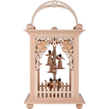 Pyramid Lantern - Bells and Angels - 38 cm / 15 inch