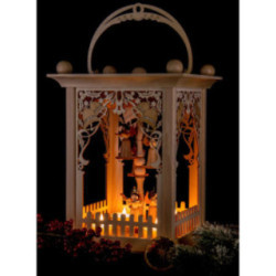 Pyramid Lantern - Bells and Angels - 38 cm / 15 inch