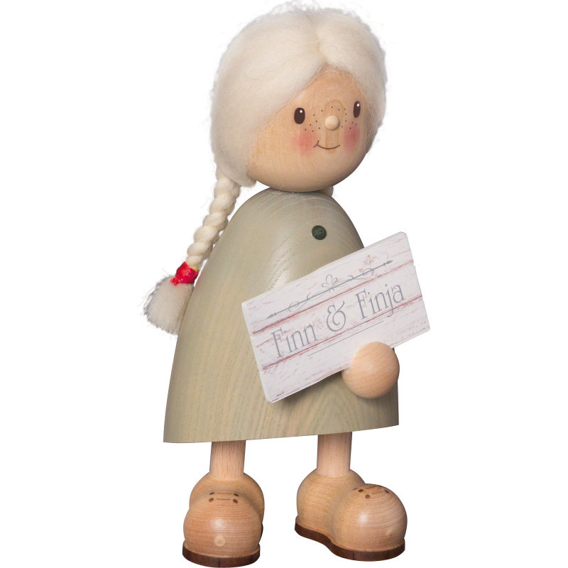 Finja mit Schild - 20 cm