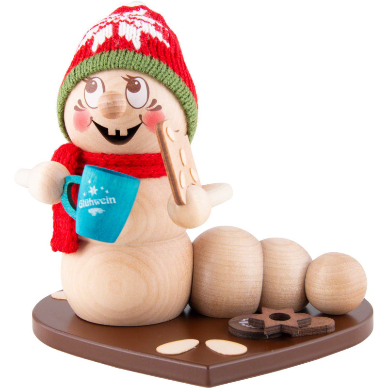 Räucherwurm Weihnachtsmarkt-Rudi - 14 cm