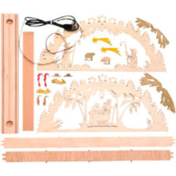 Handicraft Set - Candle Arch - Nativity - 39x20 cm / 15.4x7.9 inch