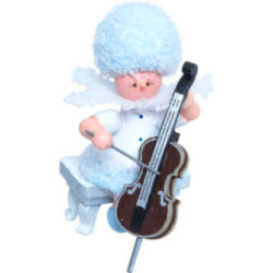 Schneeflöckchen mit Cello - 5 cm