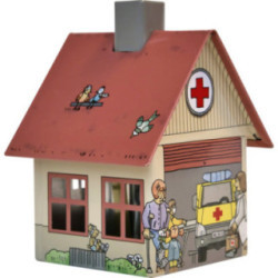 Metall-Räucherhaus "Krankenhaus" - 9,8 cm