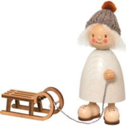 Finn mit Schlitten - 9 cm