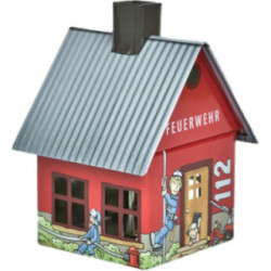 Metall-Räucherhaus "Feuerwehr" - 9,8 cm