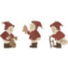 Christbaumschmuck Weihnachtsmann - 6er-Set - 7 cm