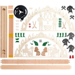 Handicraft Set - Candle Arch - Ore Mountains - 40x20 cm / 15.7x7.9 inch