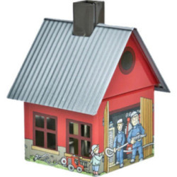 Metall-Räucherhaus "Feuerwehr" - 9,8 cm