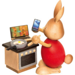 Snubby Bunny in Home Office - 12 cm / 4.7 inch