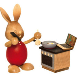 Snubby Bunny in Home Office - 12 cm / 4.7 inch