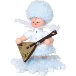 Snowflake with Balalaika - 5 cm / 2 inch