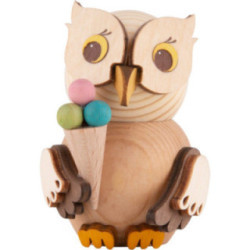 Mini Owl with Ice Cream - 7 cm / 2.8 inch