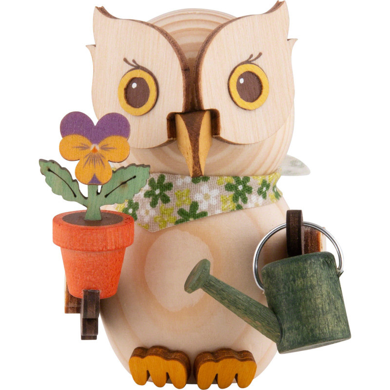 Mini Owl Gardener - 7 cm / 2.8 inch