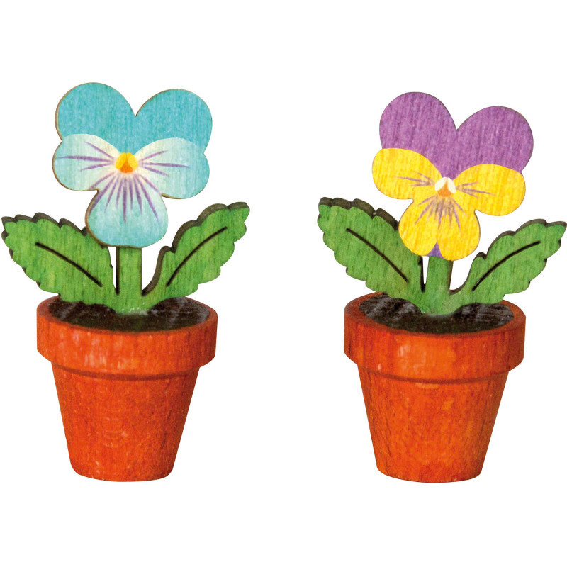 Stiefmütterchen 2er-Set - 3,3 cm