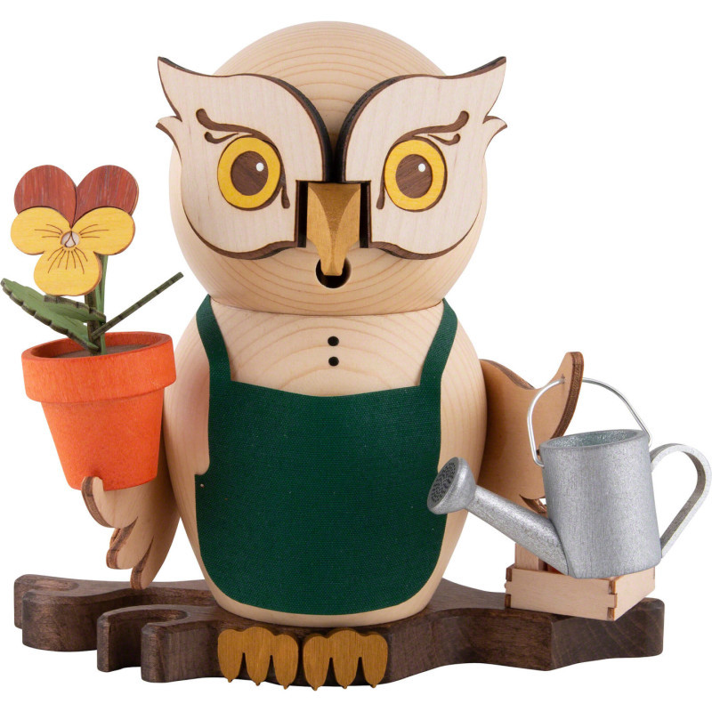 Smoker - Owl Gardener - 15 cm / 5.9 inch