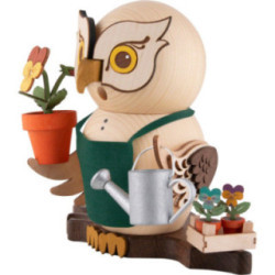 Smoker - Owl Gardener - 15 cm / 5.9 inch
