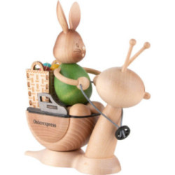 Easter Express with Stupsi Bunny and Snail Sunny - 20 cm / 7.9 inch