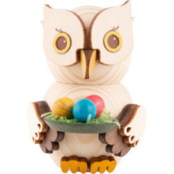 Mini Owl with Easter Eggs - 7 cm / 2.8 inch