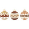 Christbaumschmuck Christbaumkugeln - 6er-Set - 7 cm