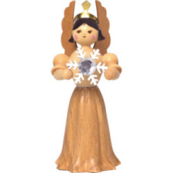 Angel with Snow Crystal - 7 cm / 2.8 inch