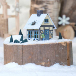 Metall-Räucherhaus "Winterfreude" - 9,8 cm
