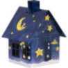 Metal Smoking Hut - "Good Night" - 9,8 cm / 3.9 inch