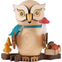 Räuchereule Pilzsammler - 15 cm