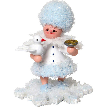 Schneeflöckchen mit Taube - 5 cm