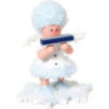 Schneeflöckchen mit Mundharmonika - 5 cm