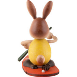 Snubby Bunny on Stand up Board - 12 cm / 4.7 inch