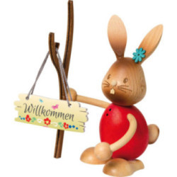Stupsi Hase "Willkommen" - 12 cm