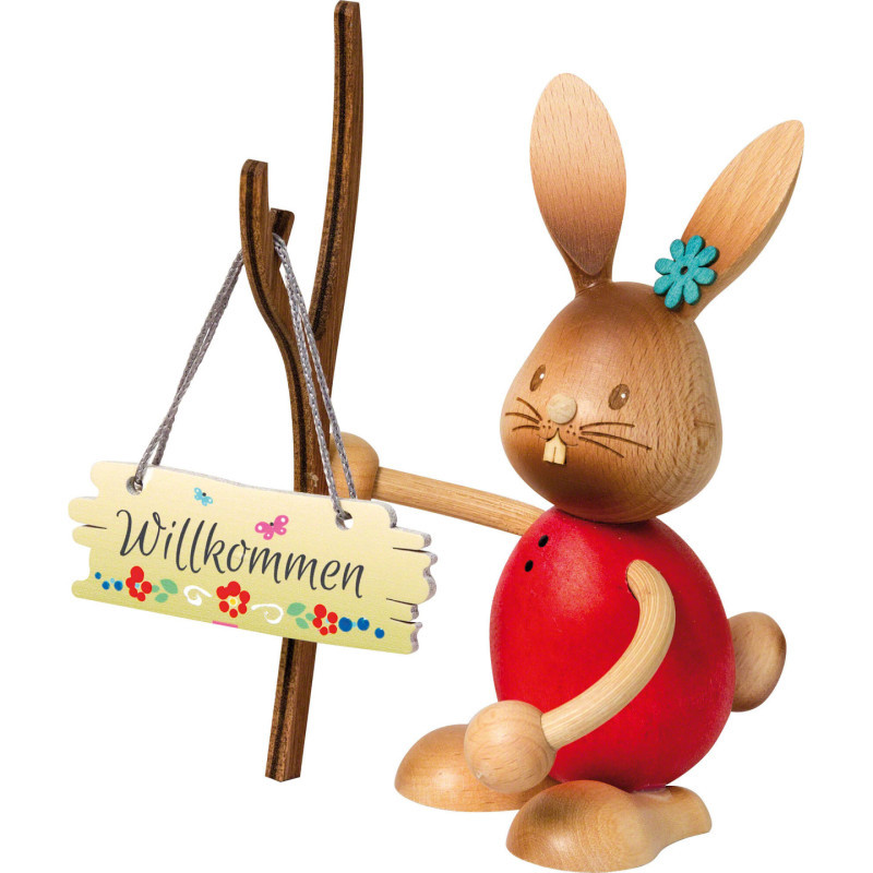 Stupsi Hase "Willkommen" - 12 cm