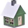 Metal Smoking Hut - "Forest Hut" - green - 9,8 cm / 3.9 inch