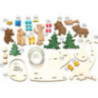 Bastelset Teelichthalter Bärenkinder - 8,5 cm