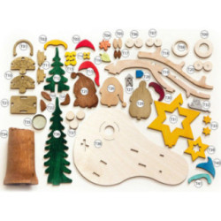 Handicraft Set - Smoking Hut - Owls - 14 cm / 5.5 inch