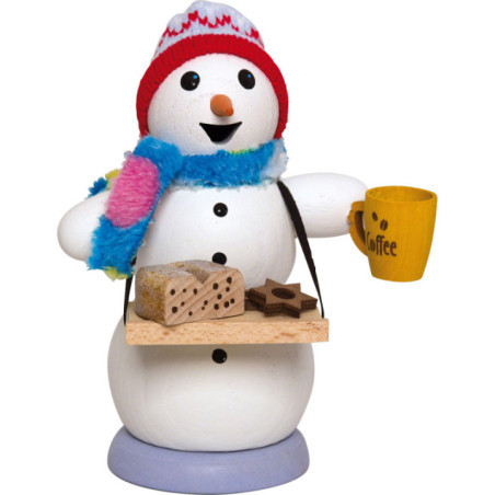 Räuchermännchen Schneemann Stollenbäcker - 13 cm