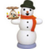 Räuchermännchen Schneemann mit Pyramide - 13 cm