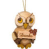 Tree Ornament - Owl Child with "Thank You" - 4 cm / 1.6 inch