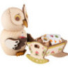Mini Owl with Baby Cradle - 7 cm / 2.8 inch