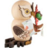 Smoker - Owl with Red Oak - Owl of the Year 2025 - 15 cm / 5.9 inch