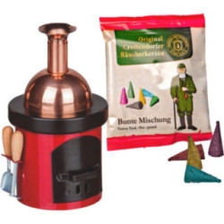 Smoking Stove - Brewing Kettle Red - 13 cm / 5.1 inch