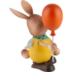 Snubby Bunny with Balloon - 14 cm / 5.5 inch