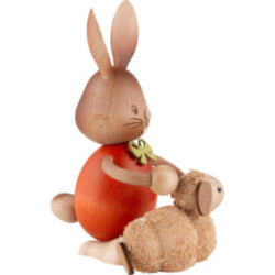Snubby Bunny with Lamb - 12 cm / 4.7 inch