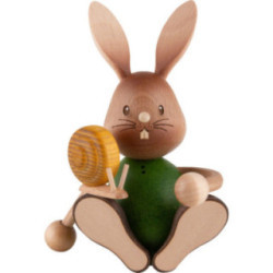 Snubby Bunny with Snail - 12 cm / 4.7 inch