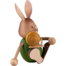 Snubby Bunny with Snail - 12 cm / 4.7 inch