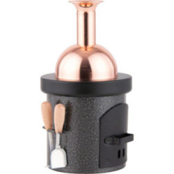 Smoking Stove - Brewing Kettle Black Hammertone - 13 cm / 5.1 inch