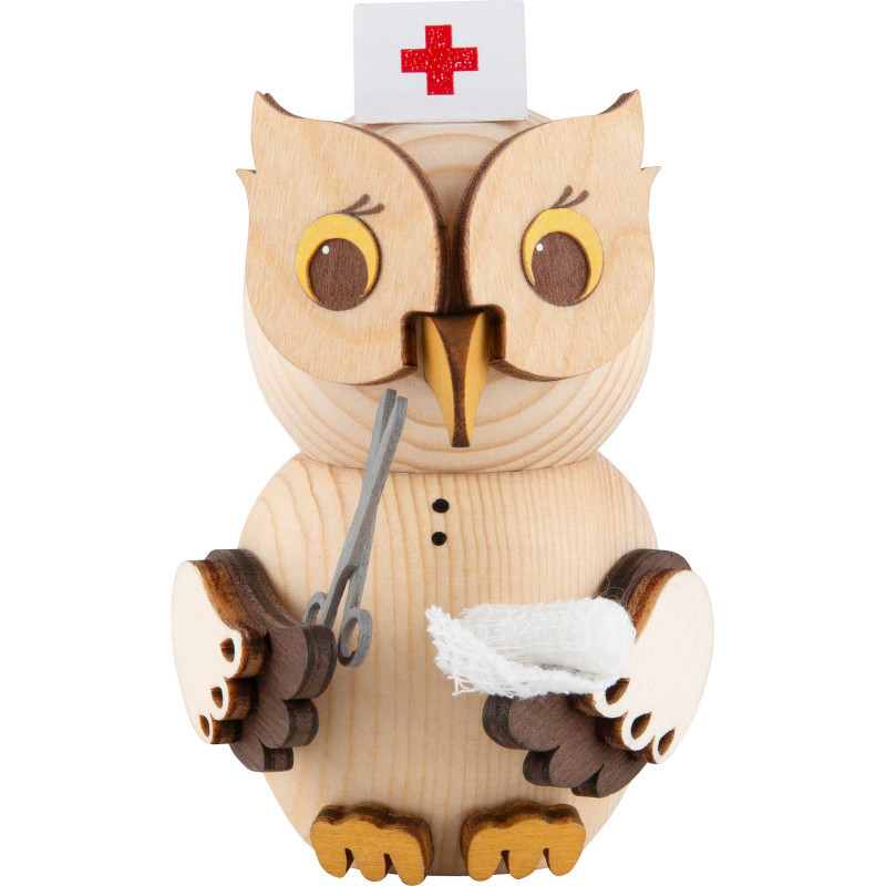 Mini-Eule Krankenschwester - 7 cm