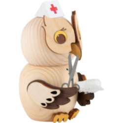 Mini-Eule Krankenschwester - 7 cm